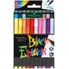 Faber-castell Juodas Edition 20 spalvų teptukiniai markeriai