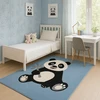 Family fabrics DYWAN DLA DZIECKA - DZIECIĘCY KIDS 508 PANDA BŁĘKITNY - 160 X 220