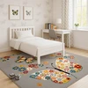 Family fabrics DYWAN DLA DZIECKA - DZIECIĘCY KIDS 577 MOTYLKI PILKA - 80 x 150