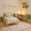 Family fabrics Dywan Dziecięcy 160x220 Do Pokoju Dziecka Rožinė Geometryczny Miękkie Runo