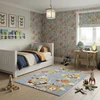 Family fabrics Dywan dziecięcy 577 mėlynas w motyle - 80x150