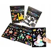 Fandy Rainbow Scratch Board Gyvūnai 9 Lakštai Stylus Scratch Board GYVŪNŲ MAGIC
