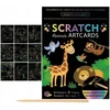 Fandy Rainbow Scratch Board Gyvūnai 9 Lakštai Stylus Scratch Board GYVŪNŲ MAGIC