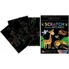 Fandy Rainbow Scratch Board Gyvūnai 9 Lakštai Stylus Scratch Board GYVŪNŲ MAGIC