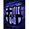 FC Barcelona Crest LED futbolo lempa dovanų naktinė lempa + NEMOKAMA