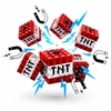 Fest MAGNETINIAI BLOKAI KUBAI 200 TNT DĖŽĖS BLOKIAI PIKSELIAI MEGA RINKINYS