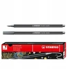 Feutras - STABILO - Pen 68 metalinis - 10 vienetų rinkinys - Vidutinė smaigalys - Sidabrinė spalva - 1,4 mm