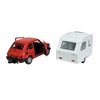 FIAT 126 MALUCH + CARAVAN TRAILER 1:34 ATIDARYMO DURYS WELLY RETRO PRL
