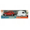 FIAT 126 MALUCH + CARAVAN TRAILER 1:34 ATIDARYMO DURYS WELLY RETRO PRL