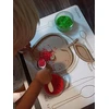 Fifna Mama COLOR SENSORY RYŽIŲ RINKINYS (5x) + MONTESSORIA FORMŲ IŠSIliejimo padėklai