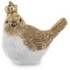 Art-Pol Figūrėlė Paukštis su karūna baltos/aukso sp. polirezin. 6x6x4 cm 147479 KLD