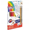 Fiorello Super Soft kreidelės, 12 spalvų + 2 galandytuvai