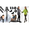 Fit4Med Vaikščiojimo lazdos, sulankstomos, šiaurietiškojo ėjimo, lengvos, trekingo