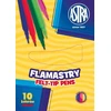 FLAMASTRY ASTRA Pisaki Mazaki Wielofunkcyjne 10kol