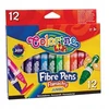 FLAMASTRY Z OKRĄGŁĄ KOŃCÓWKĄ 12 KOLORÓW COLORINO KIDS