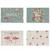 Flamingo pynimo stalo kilimėlis. Virtuvės valgomojo kilimėlis. Šilumos izoliacija