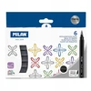Flomasteriai 6 spalvų BRUSH METAL 0612606MET MILAN