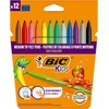 Flomasteriai Bic Kids Couleur, vienpusiai, 12 vnt.