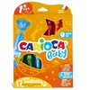 Flomasteriai mažyliams Carioca Baby Teddy Markers 1+ 12 spalvų