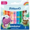 Pelikan Flomasteriai Herlitz Colorella Super Combino C411, 9 vnt.