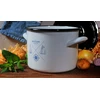 Florentyna PAPRASTAS EMALINIS PUODAS NAVIGARE 3,5L ANCHOR MARINE PATTERN
