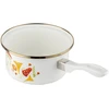 Florina Emaliuotas puodas Emalia Pleszew Grzybki 16 cm 1,15 l, baltas, galima plauti indaplovėje