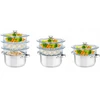 Florina Garinimo puodas STEAMER 2 sietai, indukcinis, nerūdijantis plienas