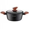 Florina Master Juodas puodas 28 cm 6,5L aliuminio su indukciniu dangteliu