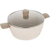 Florina Mokka puodas 28cm 6.4L Aliuminio keramika rusvai gelsvas Indukcija