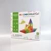 FLUORESCENT magnetiniai blokeliai su UV LEMPA, 78 vnt. MAGNICREATIX