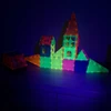 FLUORESCENT magnetiniai blokeliai su UV LEMPA, 78 vnt. MAGNICREATIX