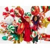PartyDeco Folinis balionas "Saldainis Candy" balta žalia 35cm