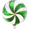 PartyDeco Folinis balionas "Saldainis Candy" balta žalia 35cm