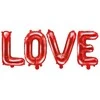 Party Deco Foliniai balionai "LOVE" raudoni 140*35cm