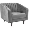 Signal Meble Fotelis Signal ASPREY 1 VELVET, pilkas