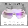 Fotochrominiai dviračių akiniai Myopia Rockbros Sp246-1 violetiniai