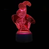 Fotorob 3D LED stalinės lempos spalvų nuotolinio valdymo pultelis Spider-Man H3 projektorius