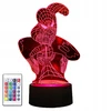 Fotorob 3D LED stalinės lempos spalvų nuotolinio valdymo pultelis Spider-Man H3 projektorius
