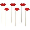Party Deco Fotosesijos rekvizitai PartyDeco H24cm/6vnt. Lips