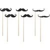 Party Deco Fotosesijos rekvizitai PartyDeco H24cm/6vnt. Moustache