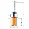 Tiesi pirštinė freza CMT; S=8 mm; D=16 mm; su guoliu