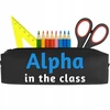 Funandstyle Talpykla "alpha in the Class" - talpi mokyklinė, juoda