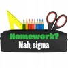 Funandstyle Talpyklė "homework? Nah" - Mokyklai, Studijoms, Dovana