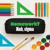 Funandstyle Talpyklė "homework? Nah" - Mokyklai, Studijoms, Dovana