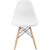FURNIFY | EIRA kėdė, 4 vnt., apmušta medinėmis kojelėmis | Baltas