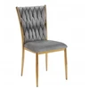 Furnitex GLAMOUR VELVET APVALŠTAS INTERPRECTED KĖDĖ PILKA / GOLD K37-FX