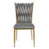 Furnitex GLAMOUR VELVET APVALŠTAS INTERPRECTED KĖDĖ PILKA / GOLD K37-FX