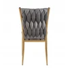 Furnitex GLAMOUR VELVET APVALŠTAS INTERPRECTED KĖDĖ PILKA / GOLD K37-FX