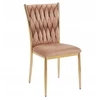 Furnitex GLAMOUR VELVET CAPPUCCINO / GOLDEN MINŠTA KĖDĖ K37-FX