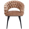 Furnitex K20-FX kapučino kėdė, VELVET BUBBLE, SKIRTA SVETAINEI